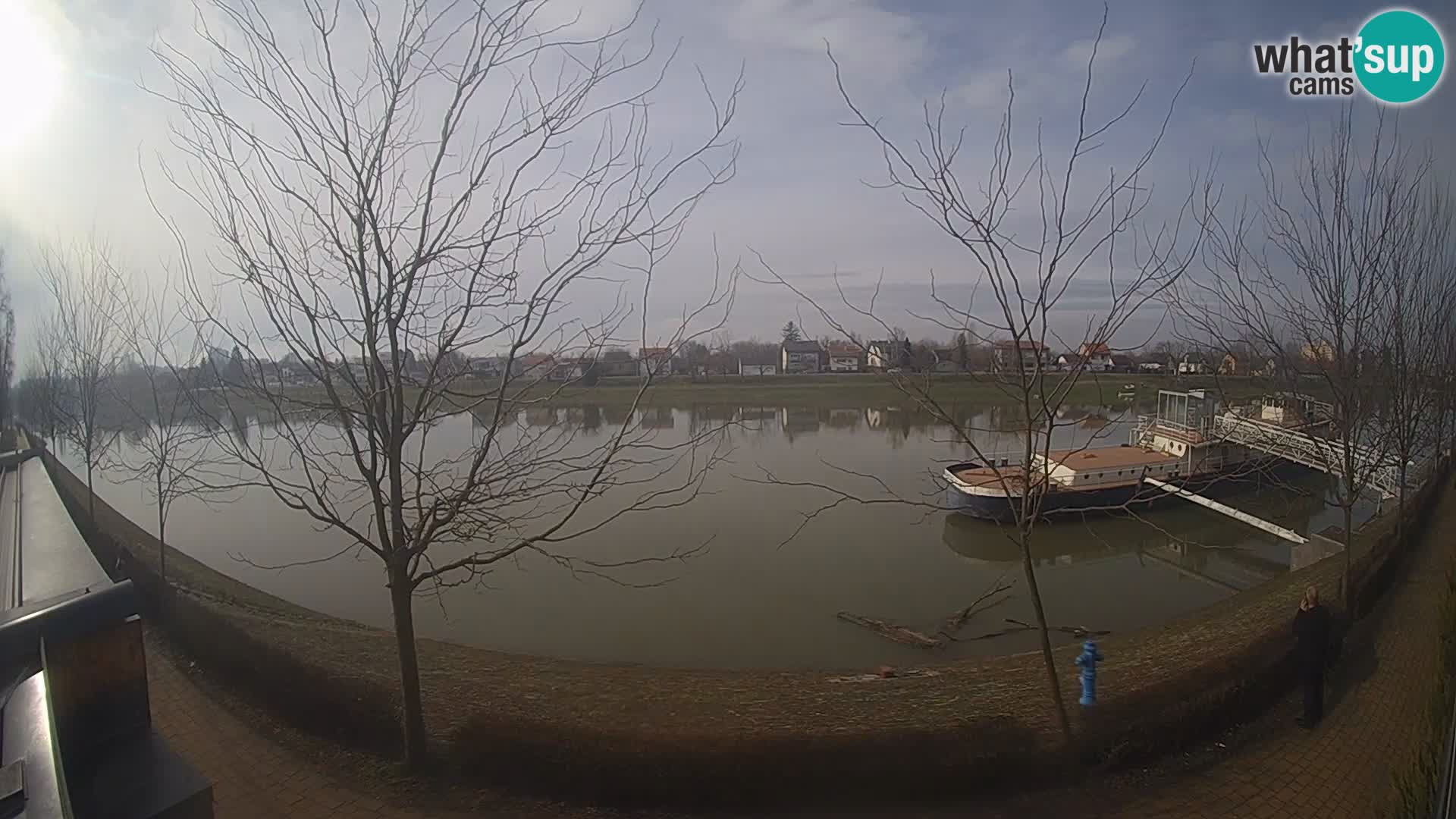 Sisak live webcam pogled na reku Kolpu