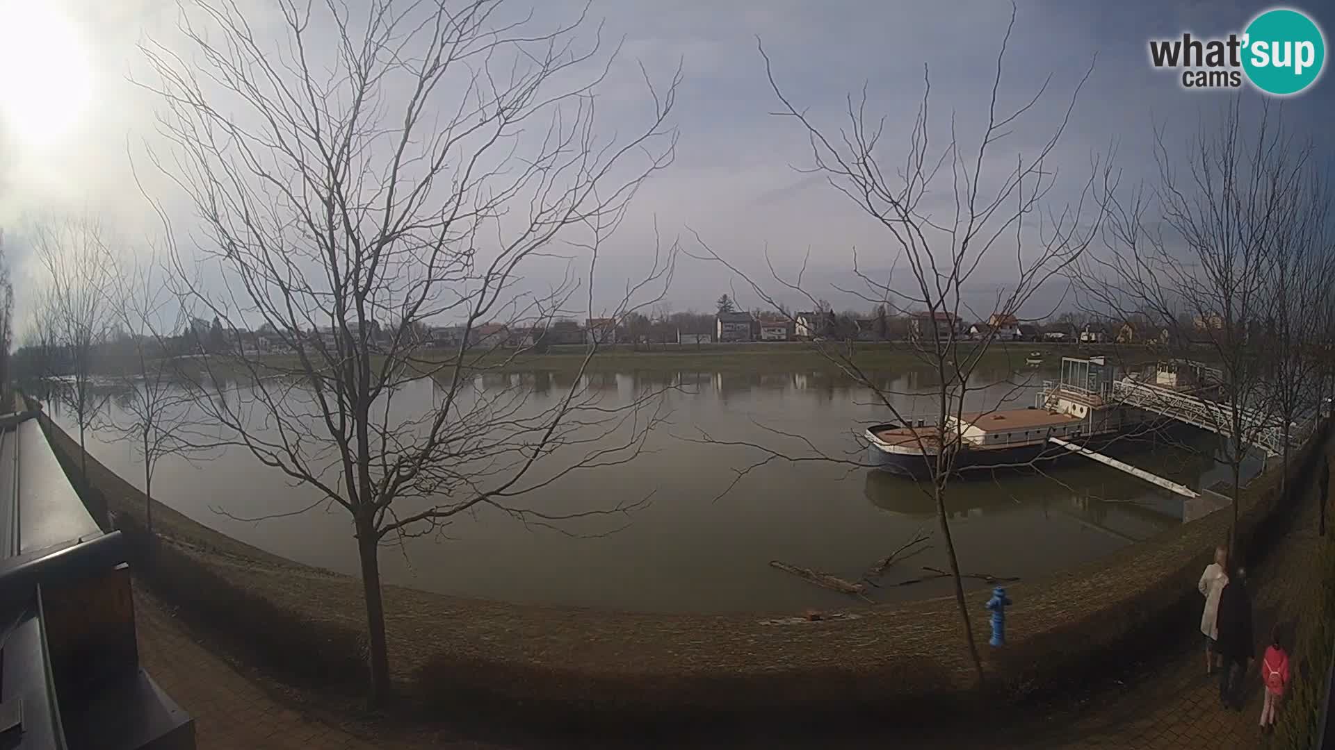 Sisak webcam en vivo Kolpa river view – Croacia