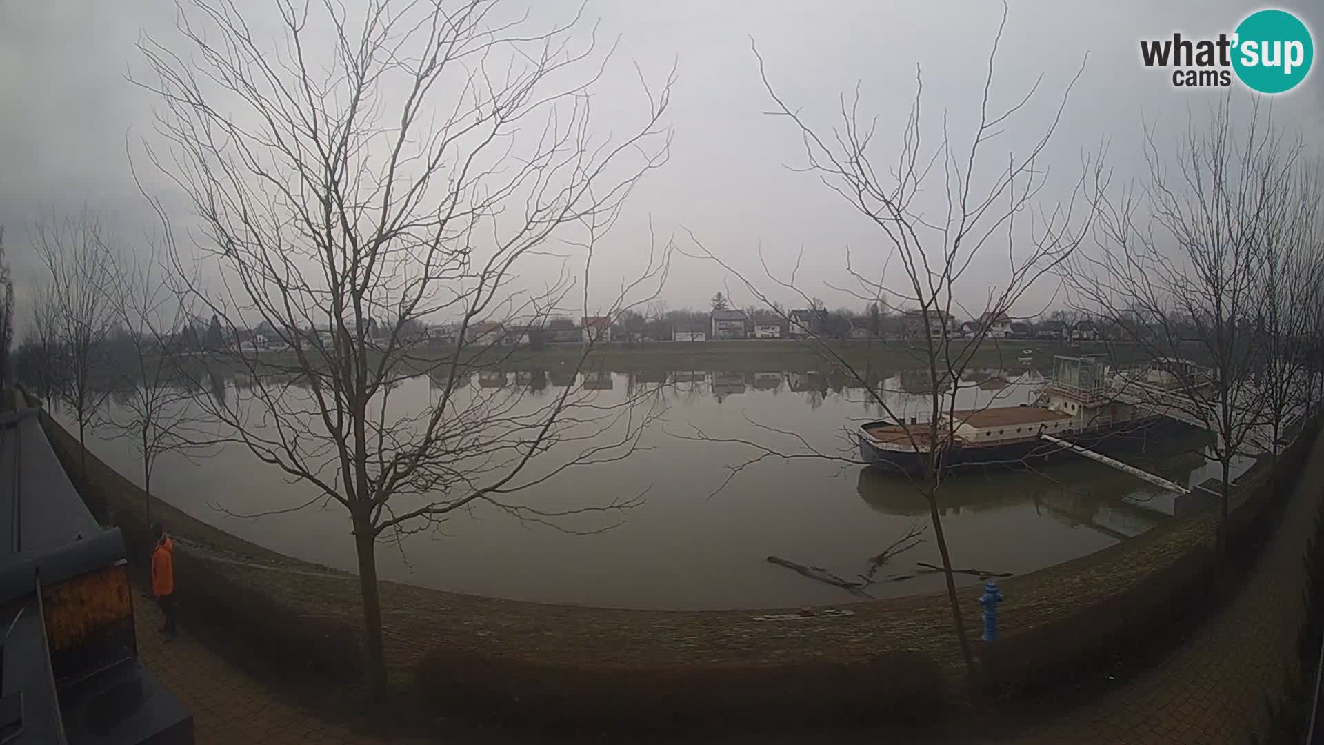 Sisak webcam en vivo Kolpa river view – Croacia