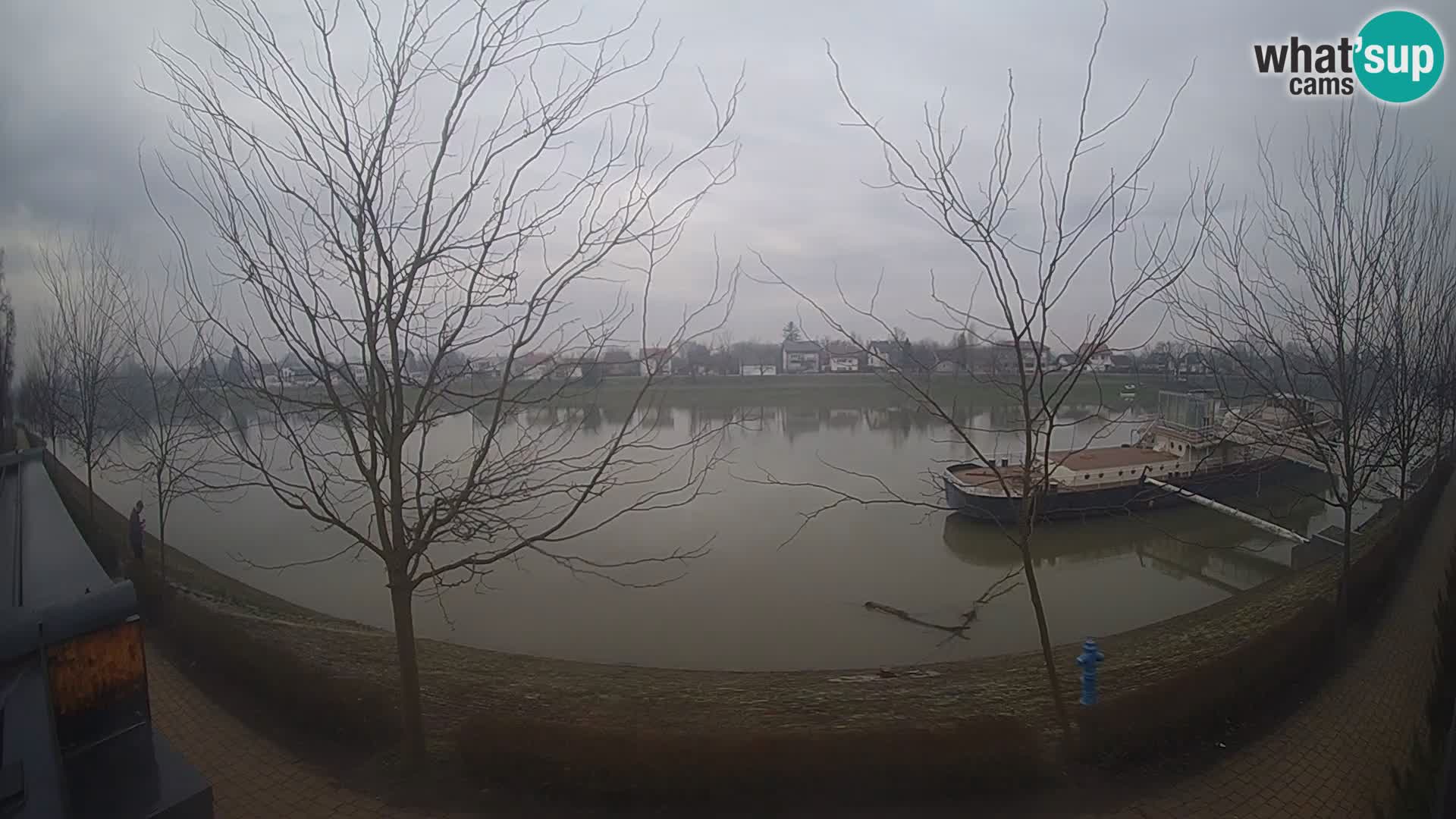 Sisak webcam en vivo Kolpa river view – Croacia