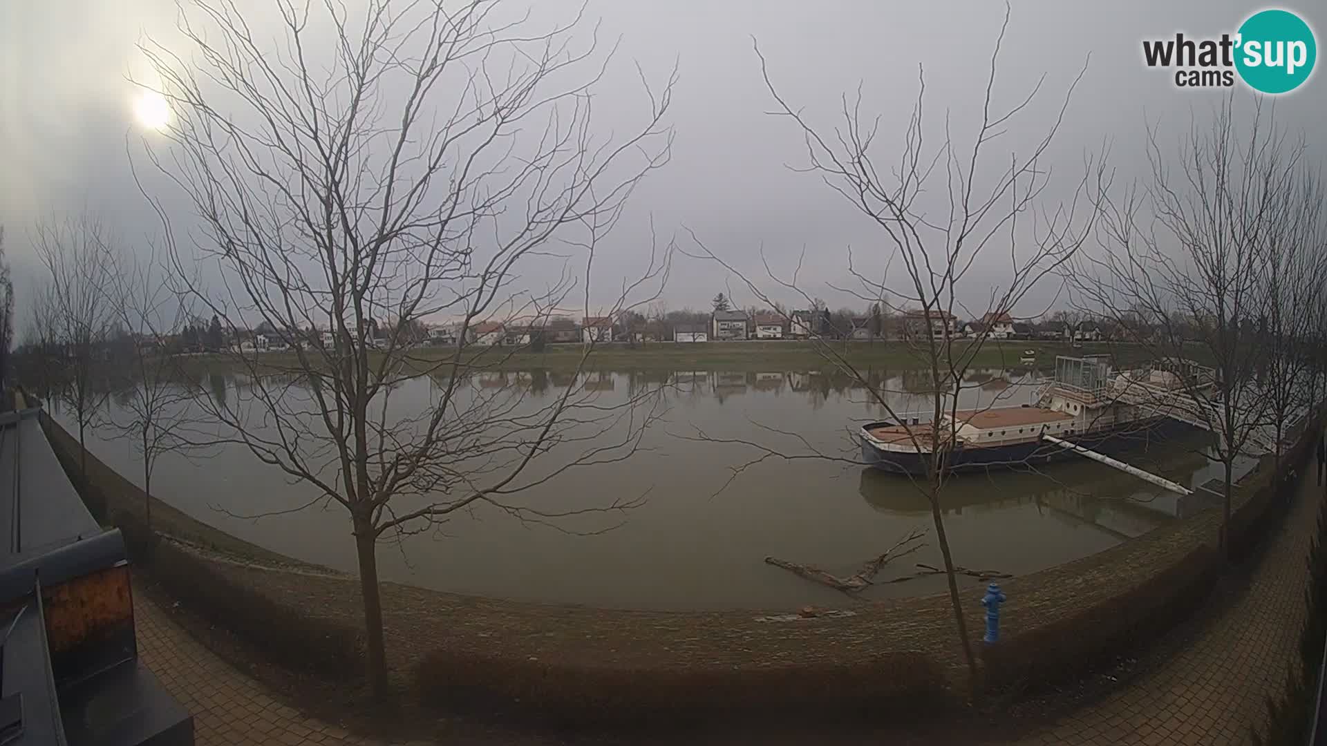 Sisak webcam en vivo Kolpa river view – Croacia