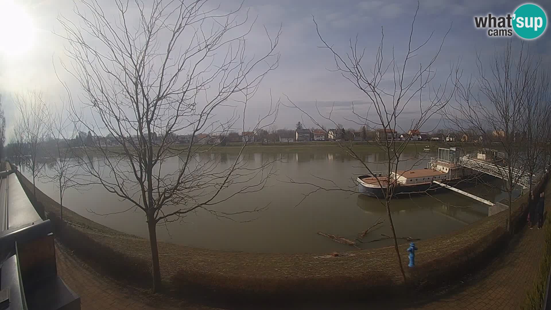 Sisak live webcam Kolpa river view – Croatia
