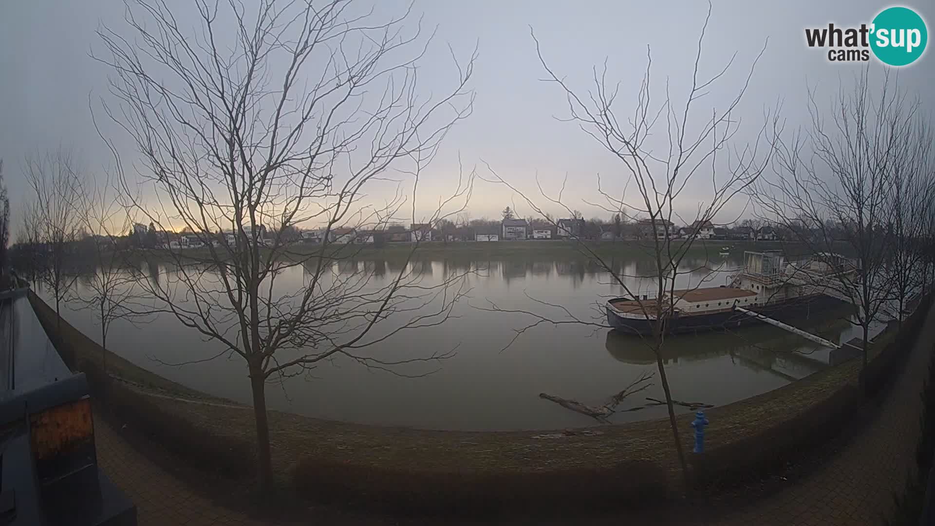 Sisak Live-Webcam Blick auf den Fluss Kolpa – Kroatien