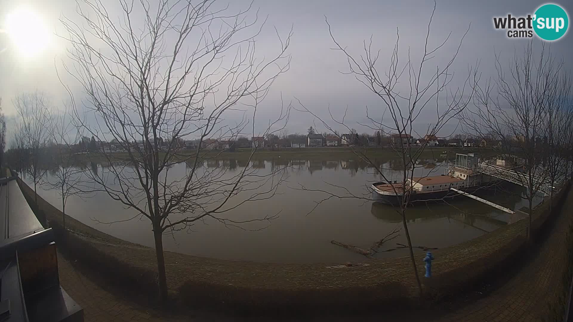 Sisak live webcam – vista sul fiume Kolpa – Croazia