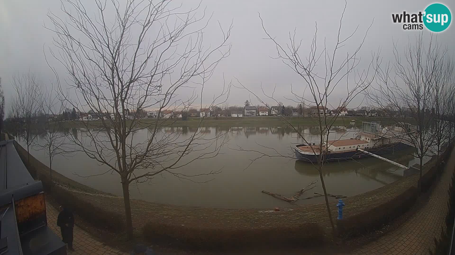Sisak live webcam – vista sul fiume Kolpa – Croazia