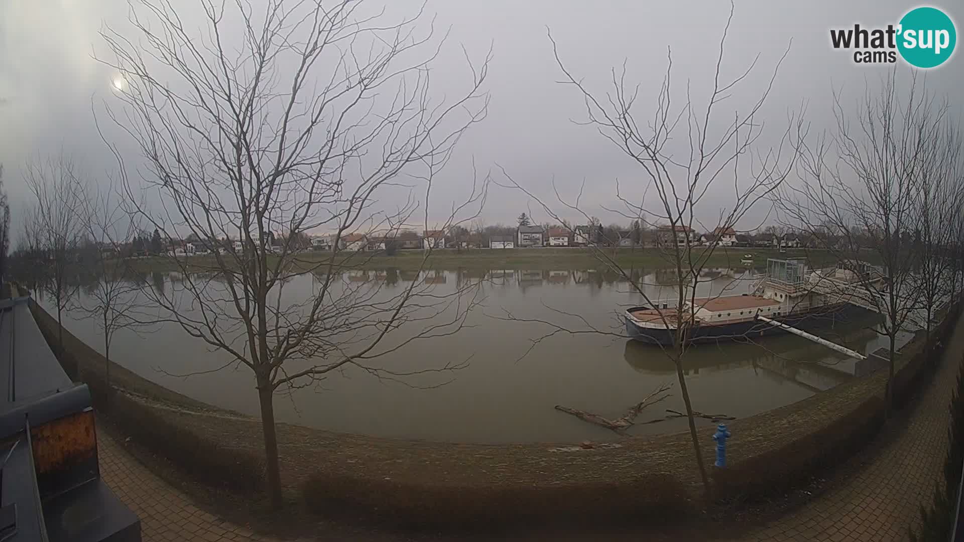 Sisak webcam en vivo Kolpa river view – Croacia