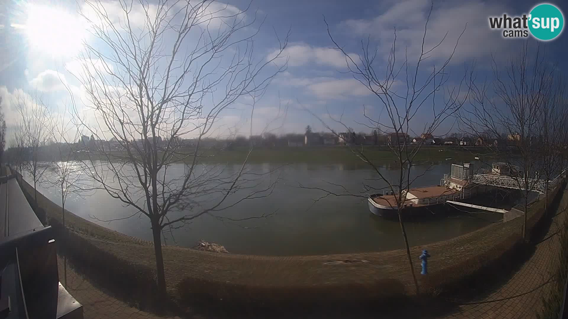 Sisak live webcam Kolpa river view – Croatia