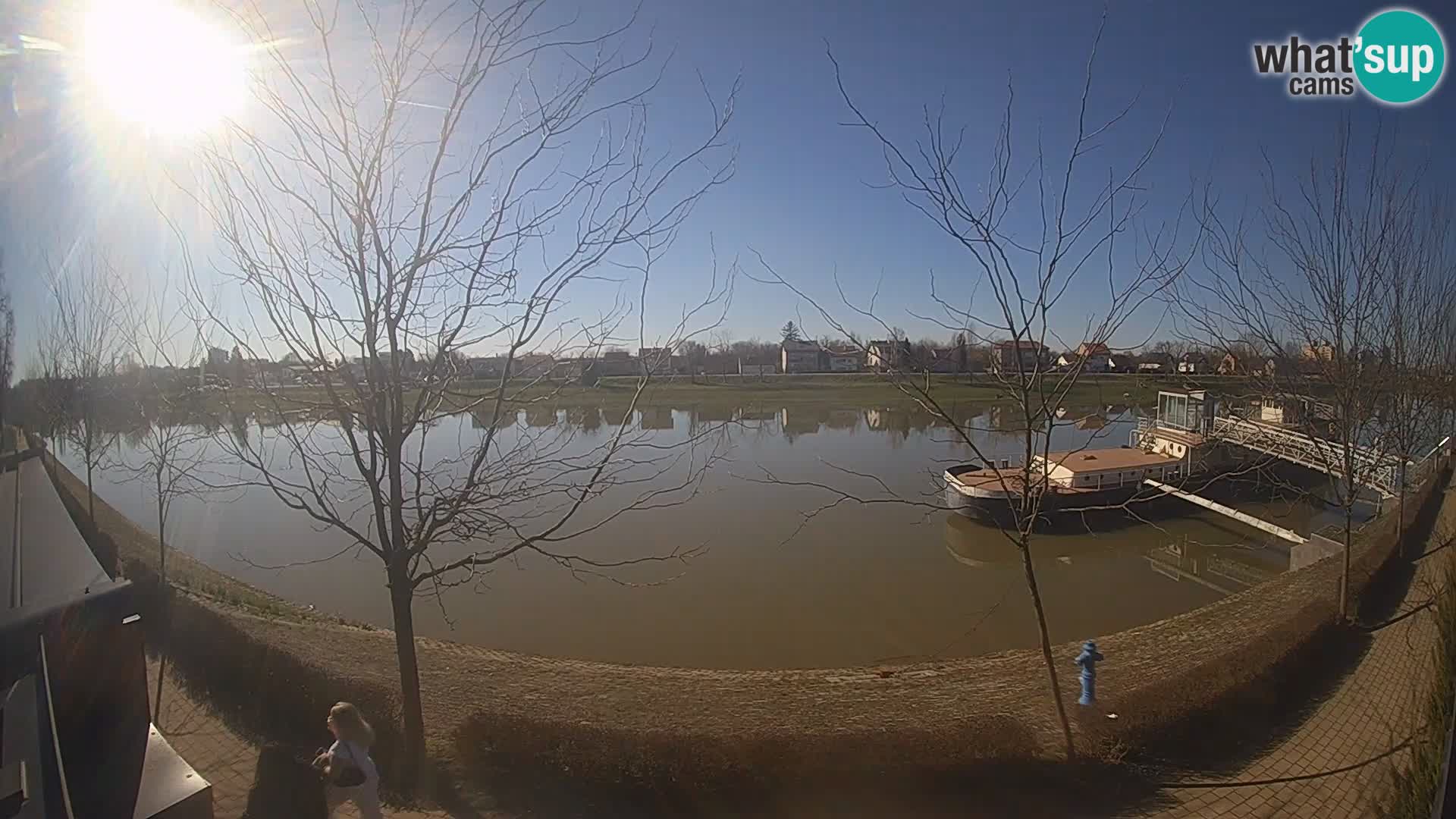 Sisak live webcam Kolpa river view – Croatia