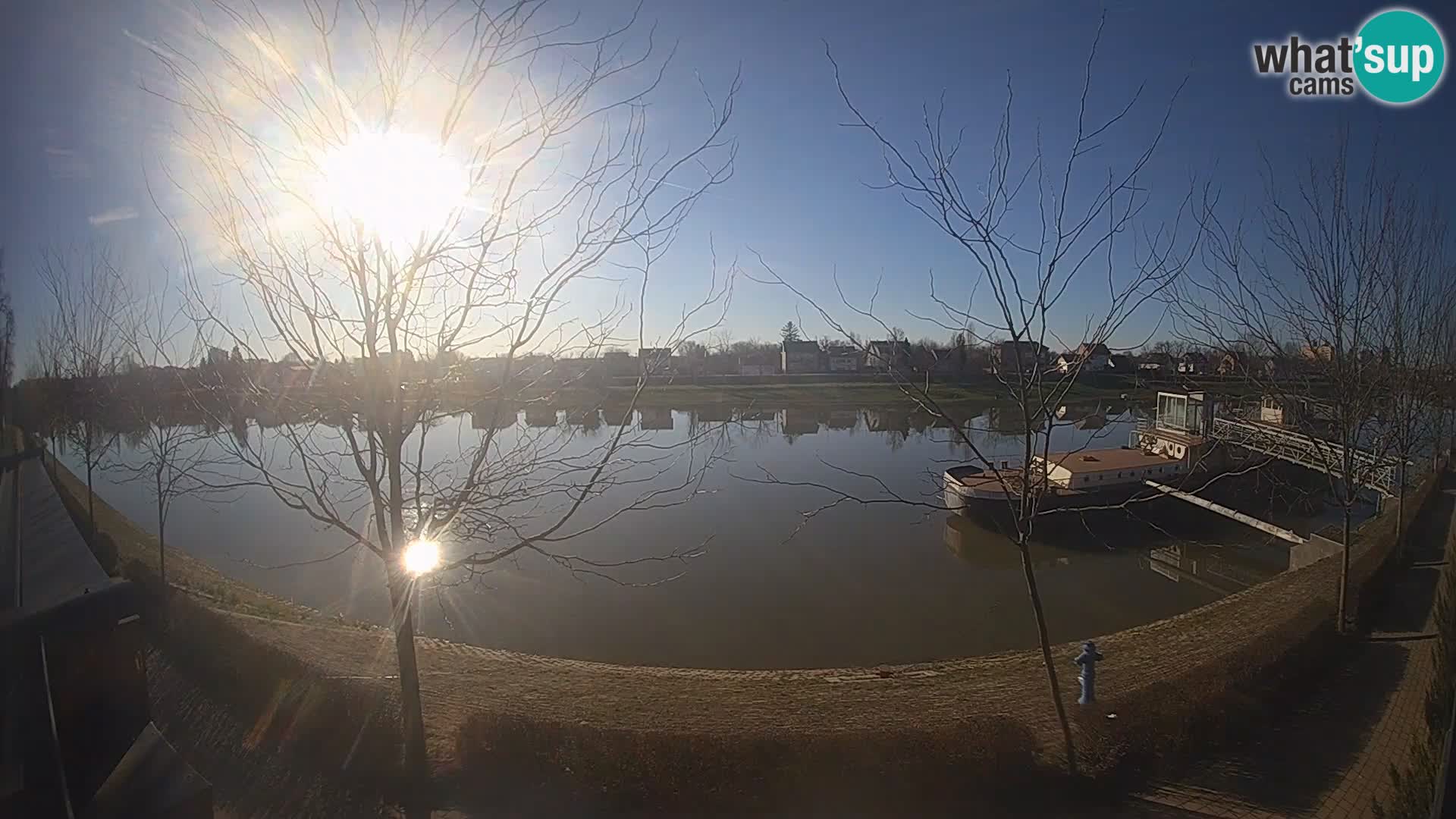 Sisak live webcam Kolpa river view – Croatia