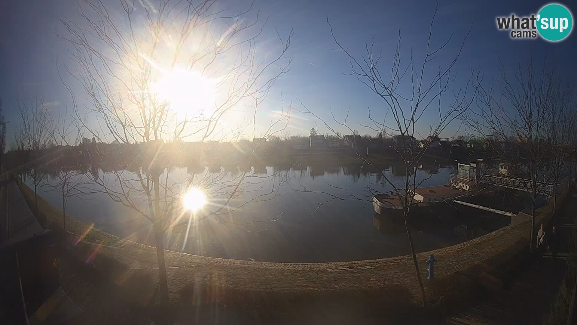 Sisak live webcam Kolpa river view – Croatia