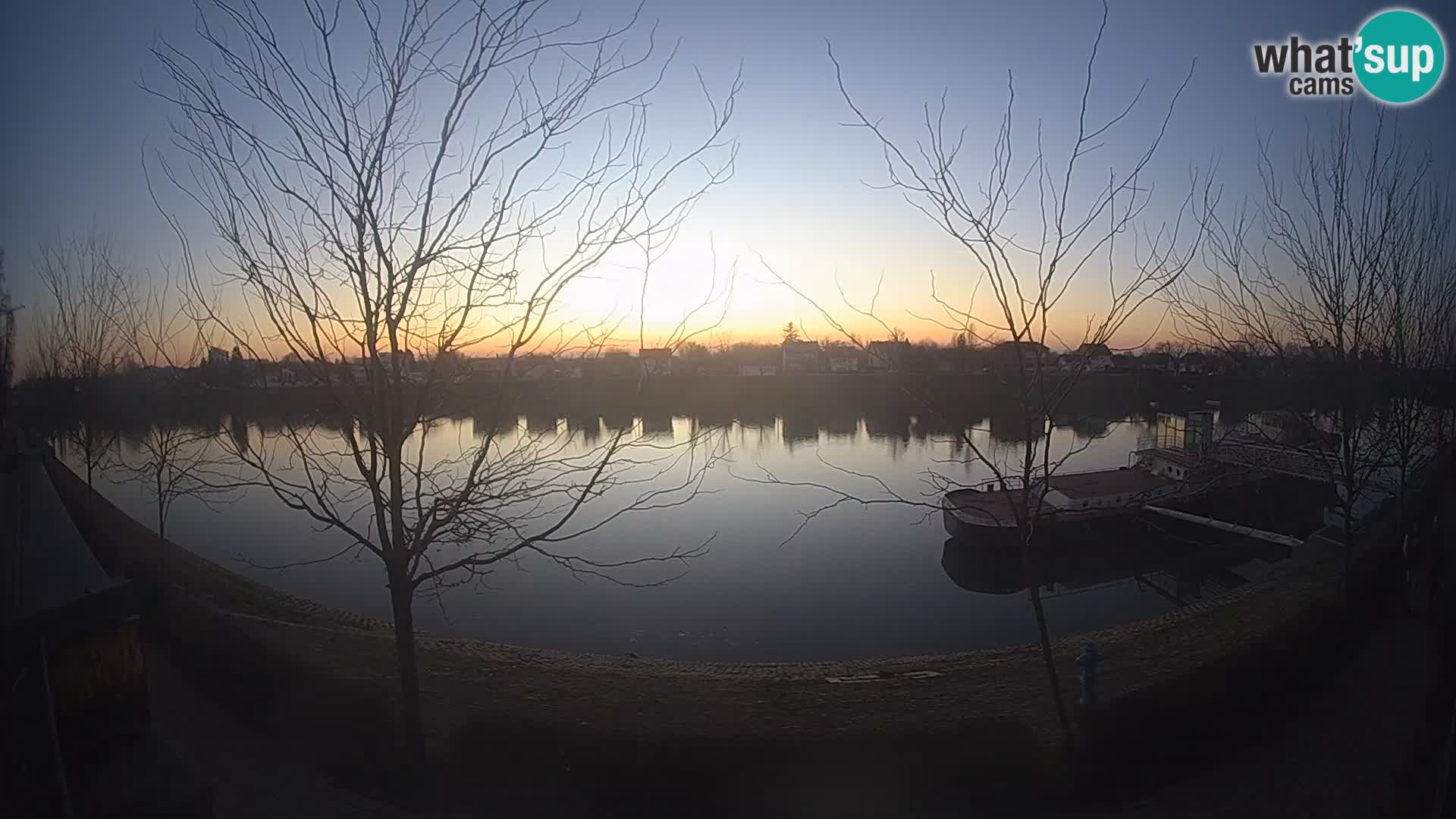 Sisak Live-Webcam Blick auf den Fluss Kolpa – Kroatien