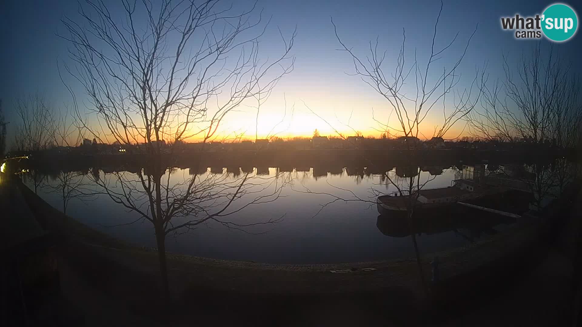 Sisak Live-Webcam Blick auf den Fluss Kolpa – Kroatien