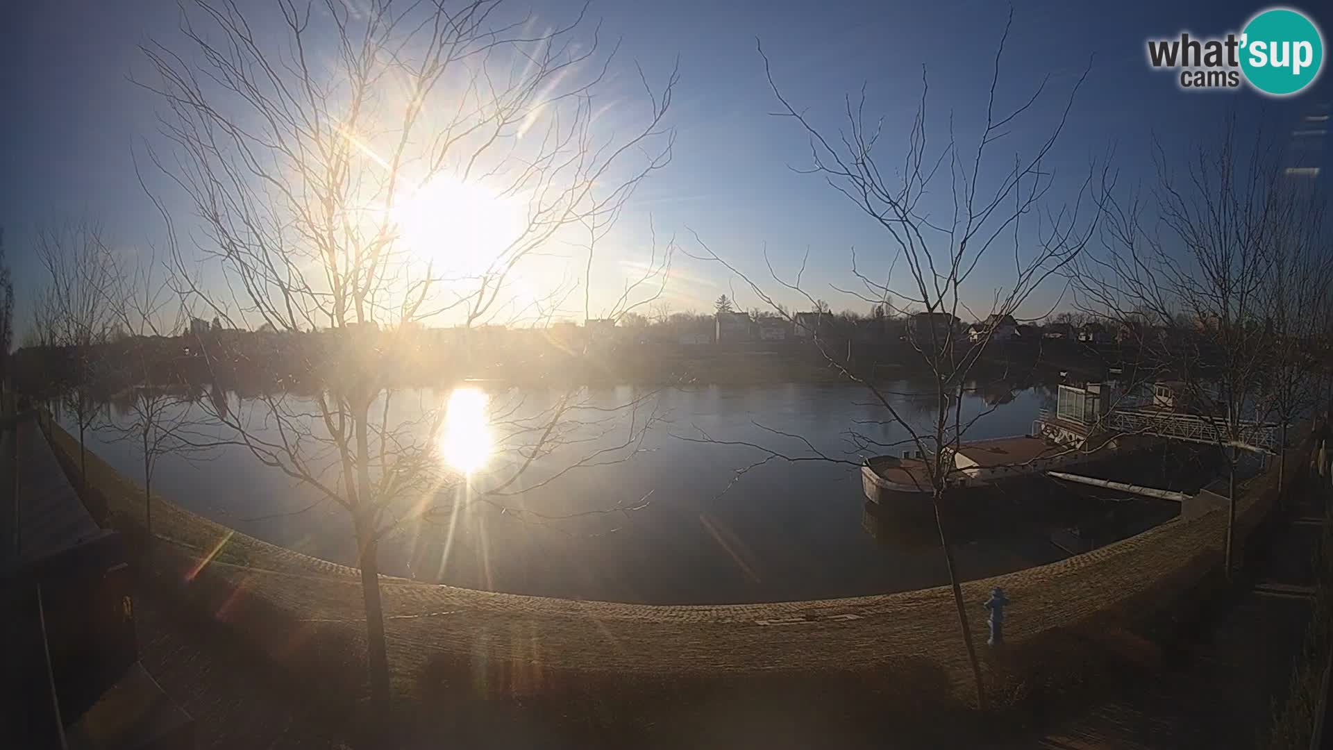 Sisak webcam en direct – vue sur la rivière Kolpa – Croatie
