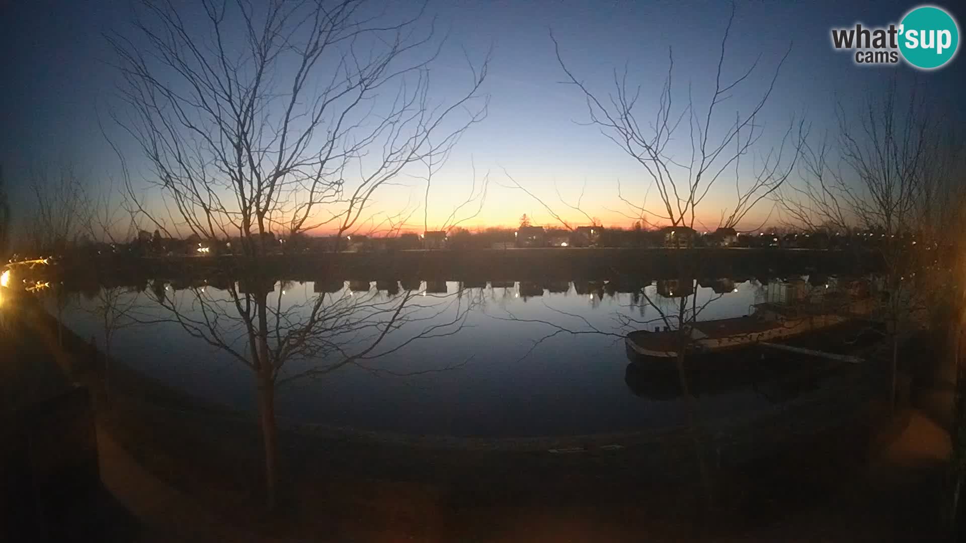 Sisak live webcam – vista sul fiume Kolpa – Croazia