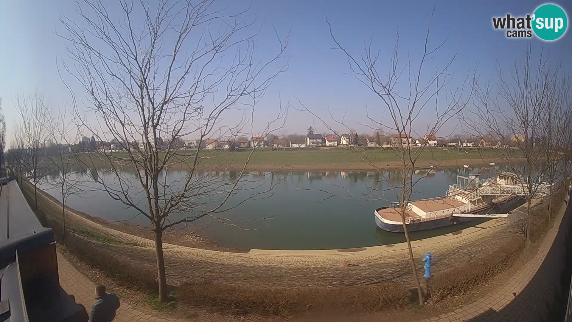 Sisak webcam en direct – vue sur la rivière Kolpa – Croatie