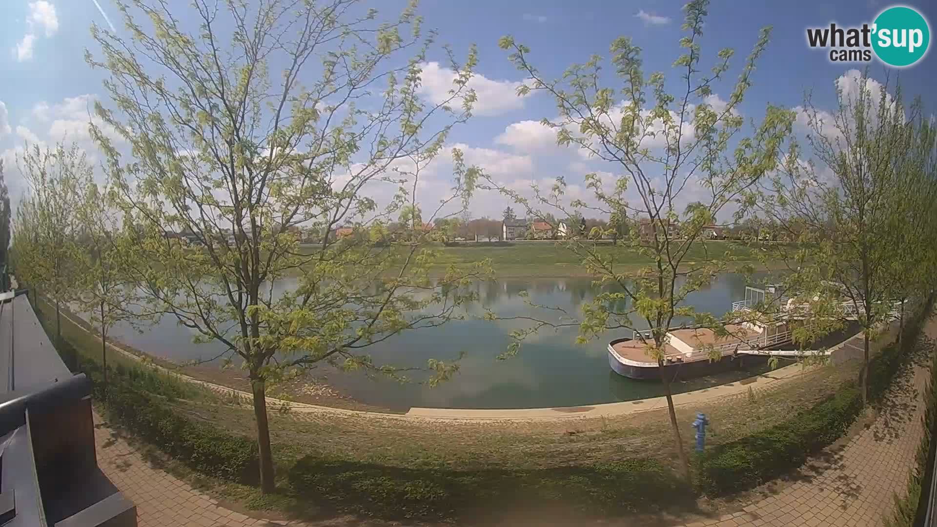 Sisak Live-Webcam Blick auf den Fluss Kolpa – Kroatien