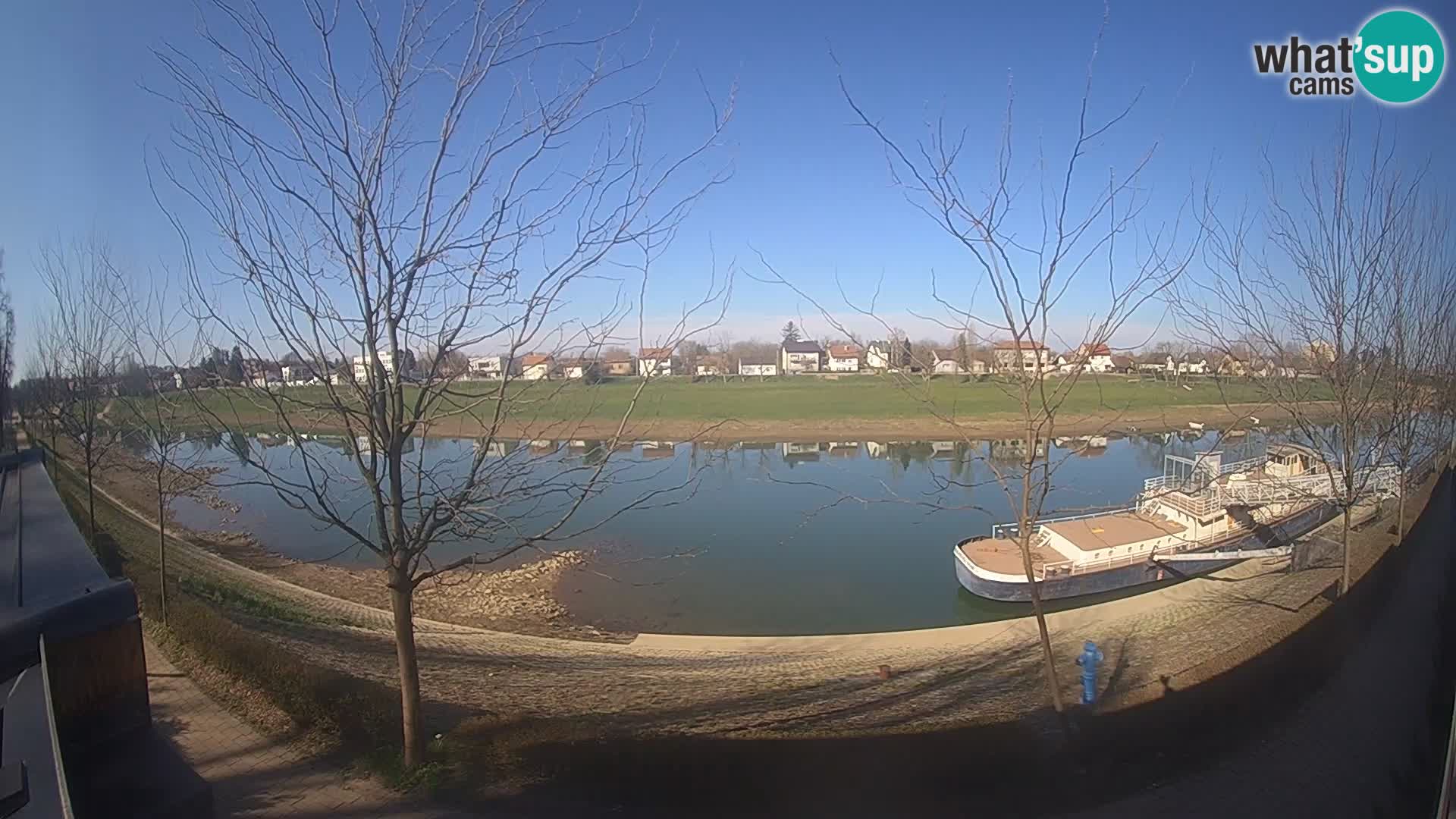 Sisak live webcam pogled na reku Kolpu