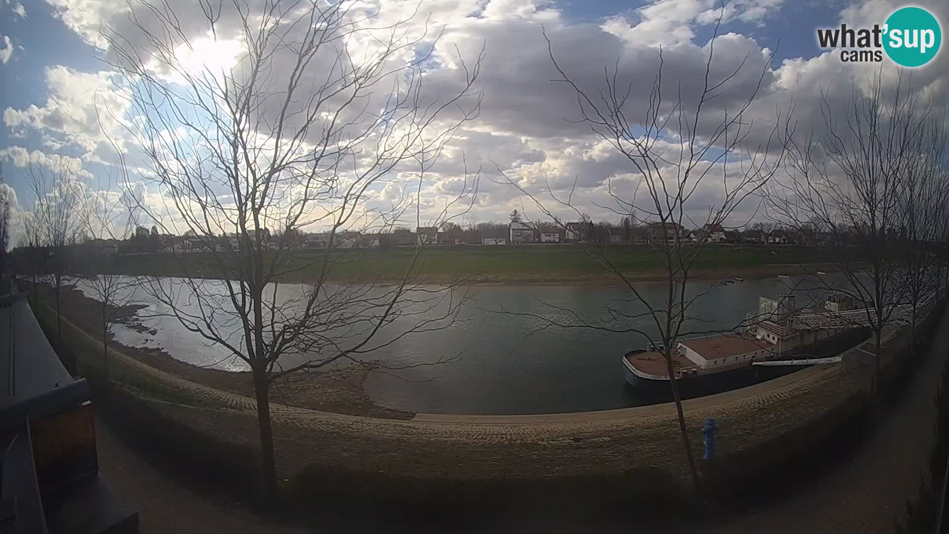 Sisak live webcam Kolpa river view – Croatia