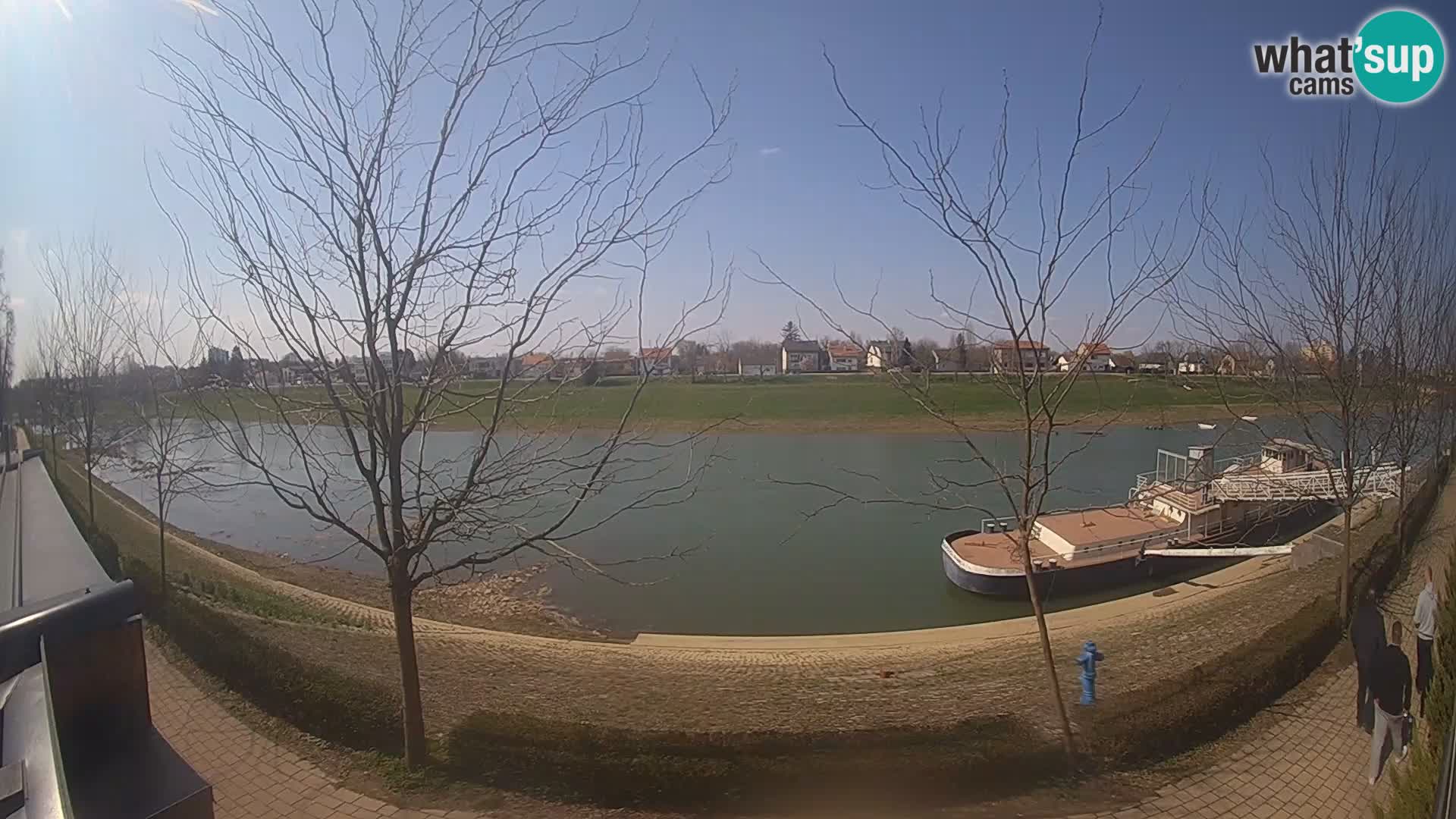 Sisak live webcam – vista sul fiume Kolpa – Croazia