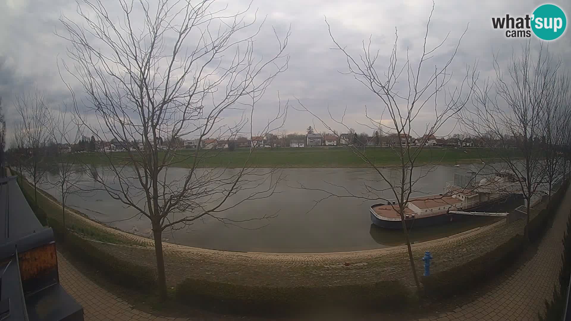 Sisak Live-Webcam Blick auf den Fluss Kolpa – Kroatien