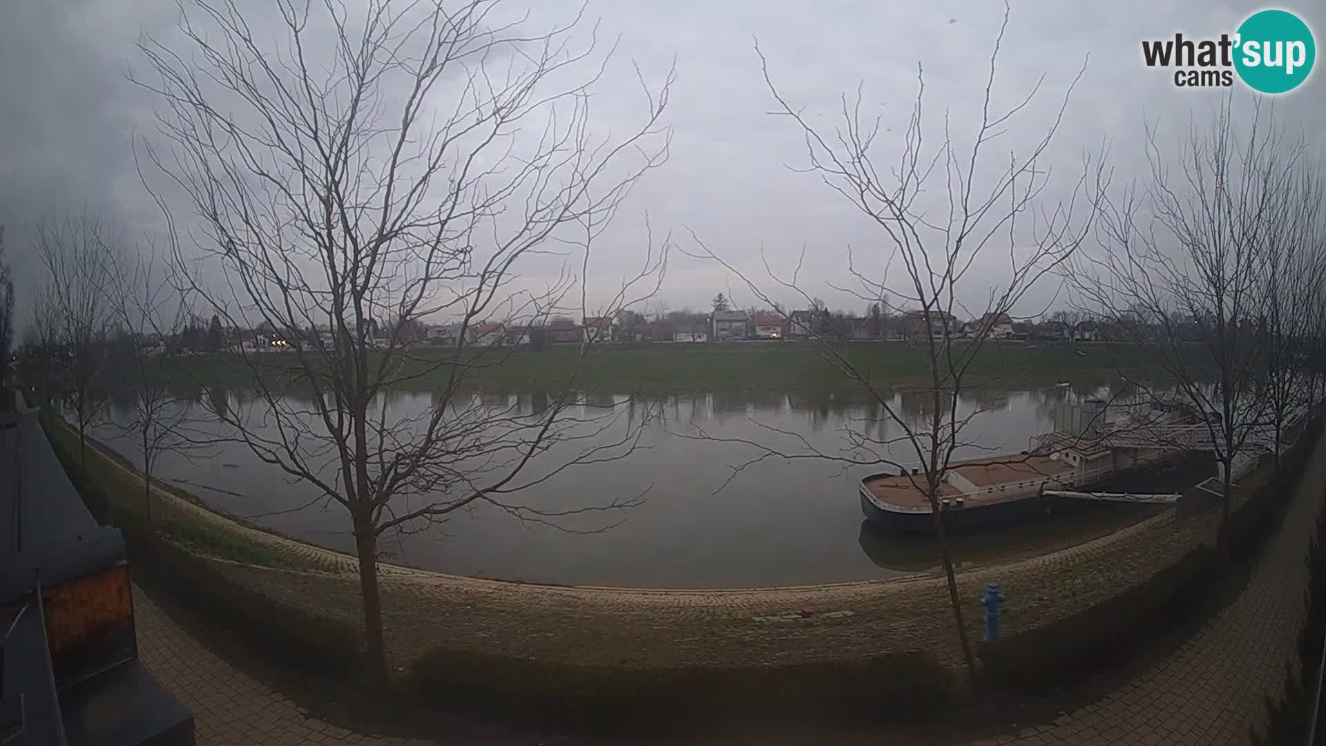 Sisak live webcam Kolpa river view – Croatia