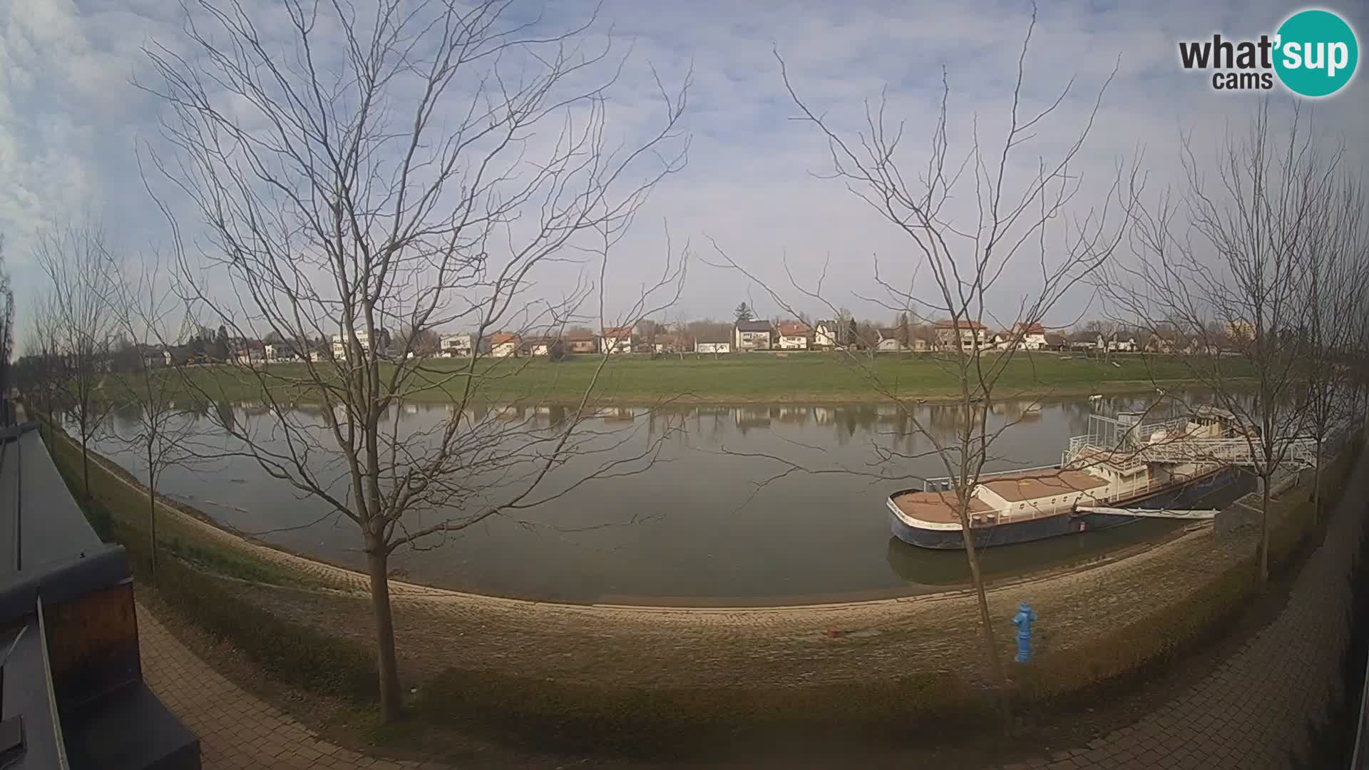 Sisak live webcam pogled na reku Kolpu