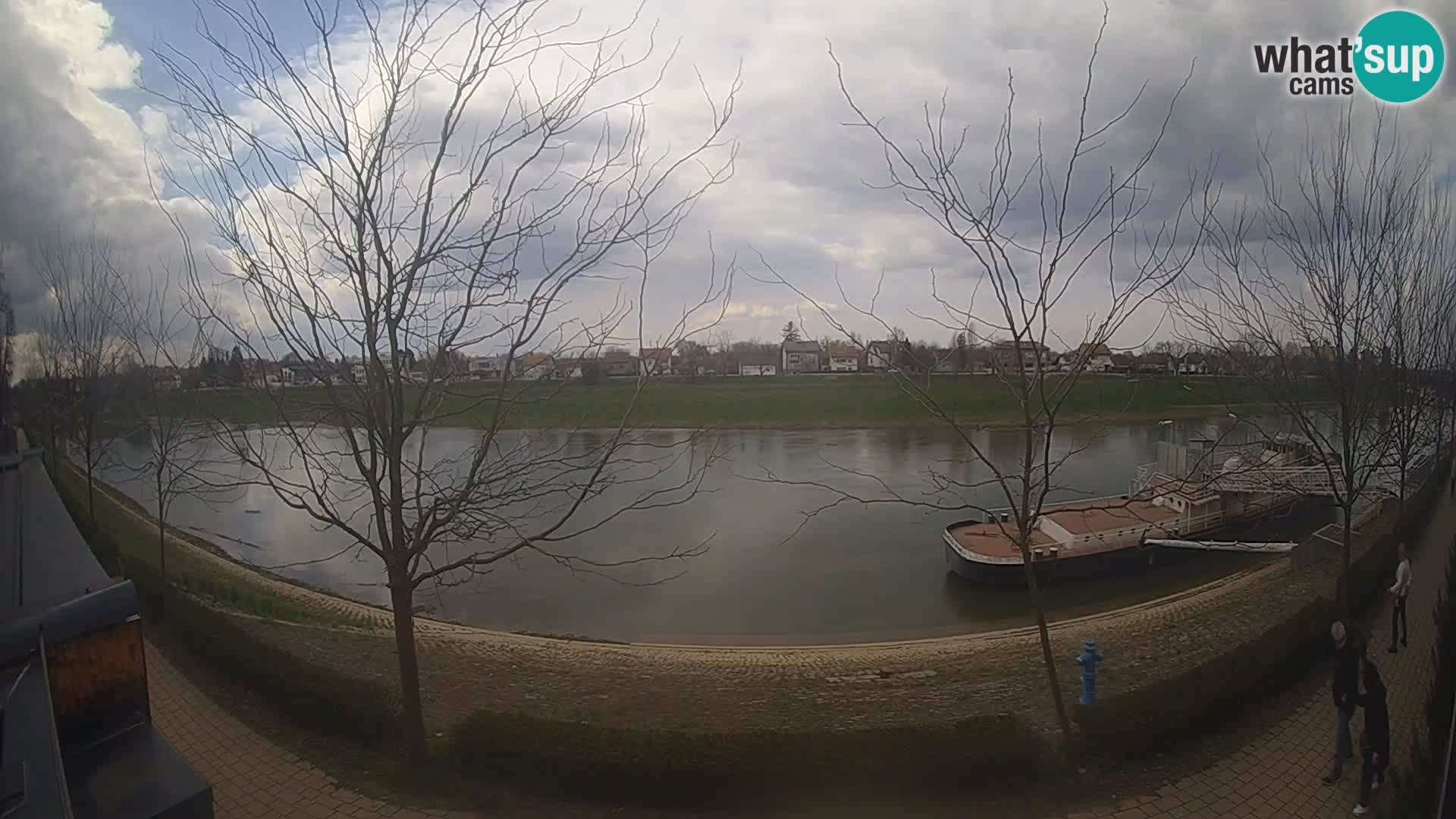 Sisak webcam en direct – vue sur la rivière Kolpa – Croatie