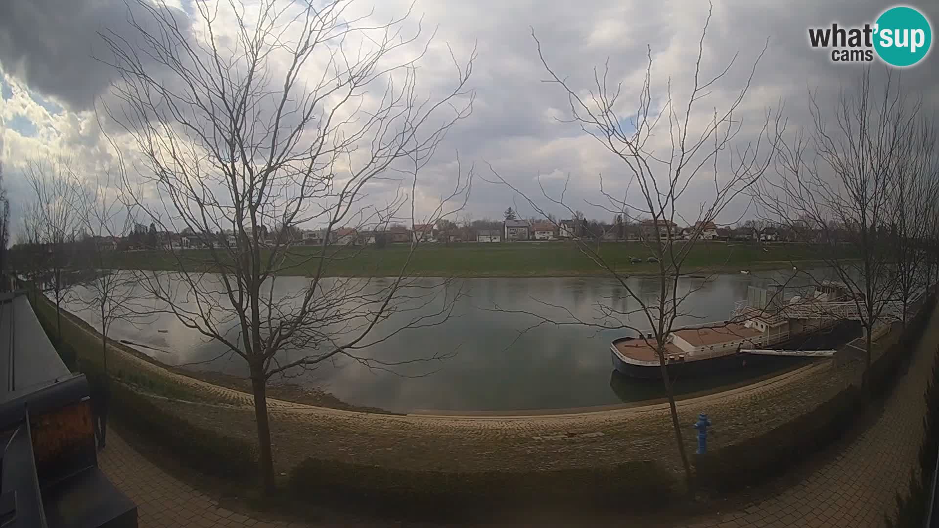 Sisak live webcam Kolpa river view – Croatia