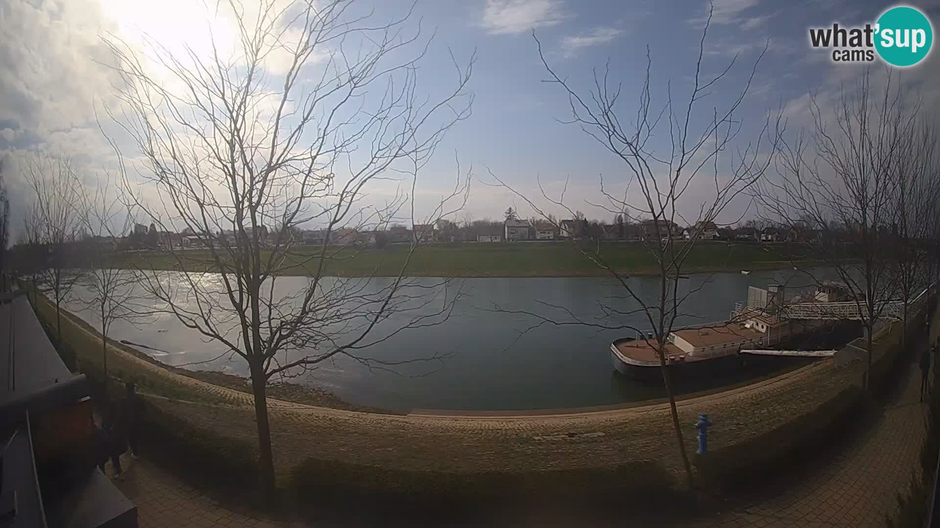 Sisak live webcam Kolpa river view – Croatia