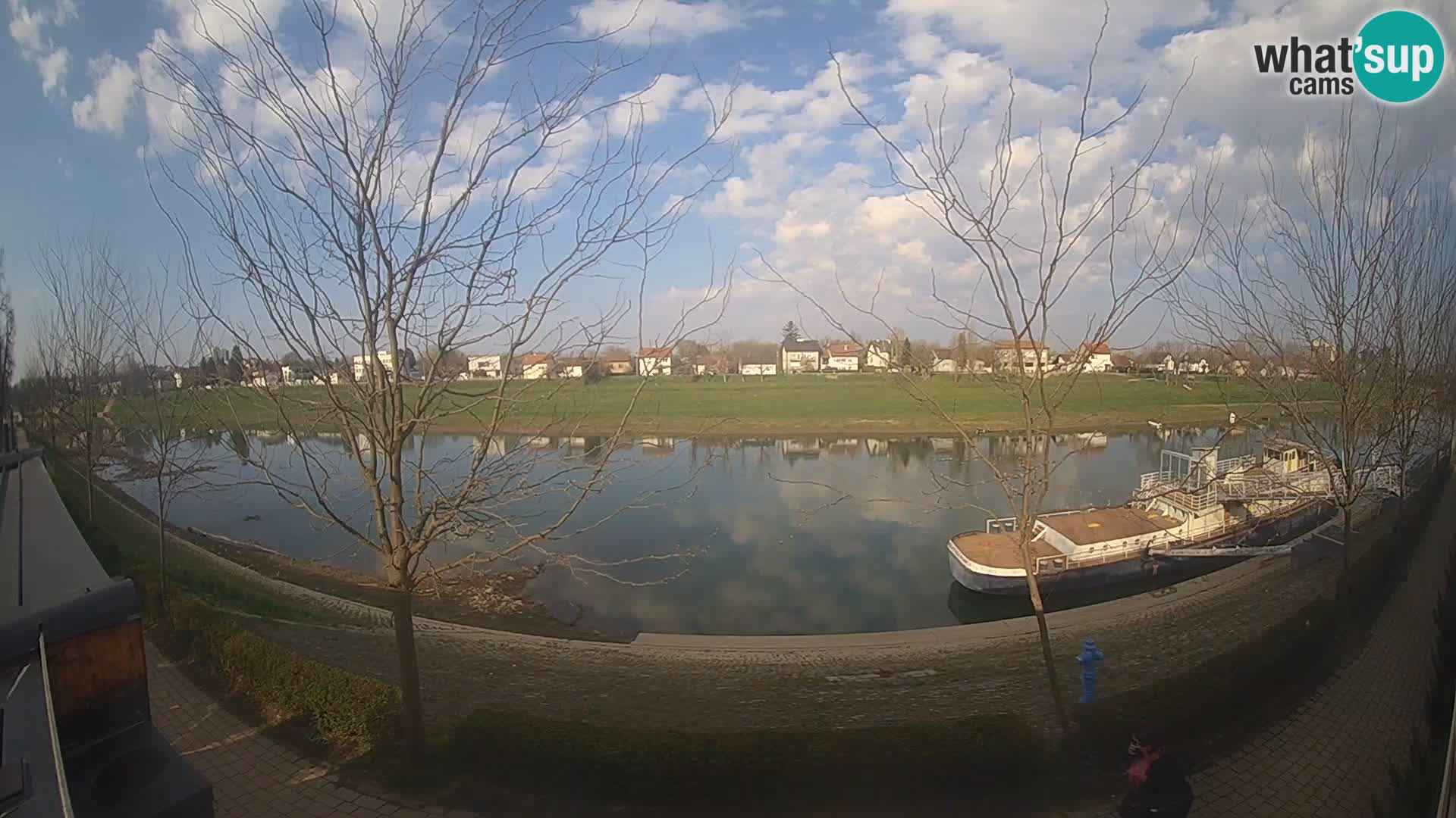 Sisak live webcam Kolpa river view – Croatia