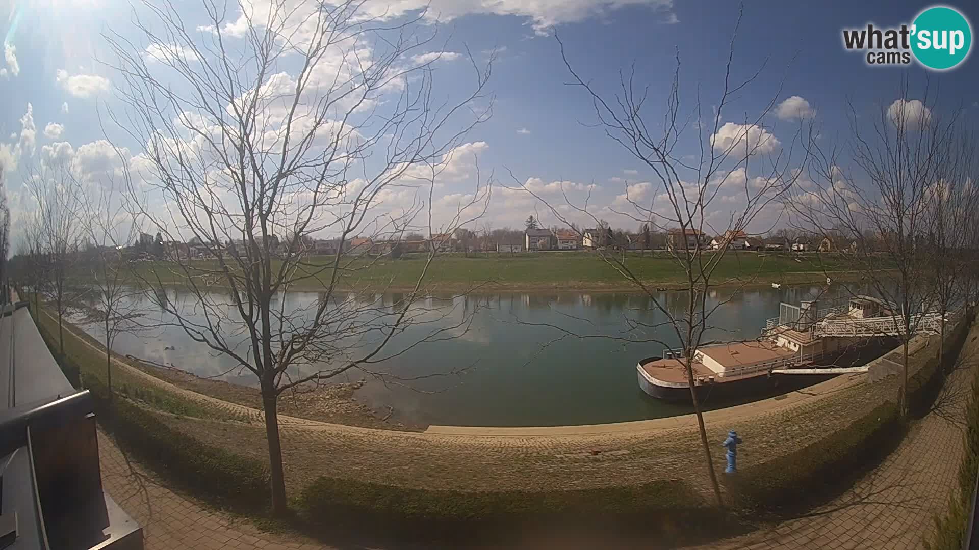 Sisak live webcam Kolpa river view – Croatia