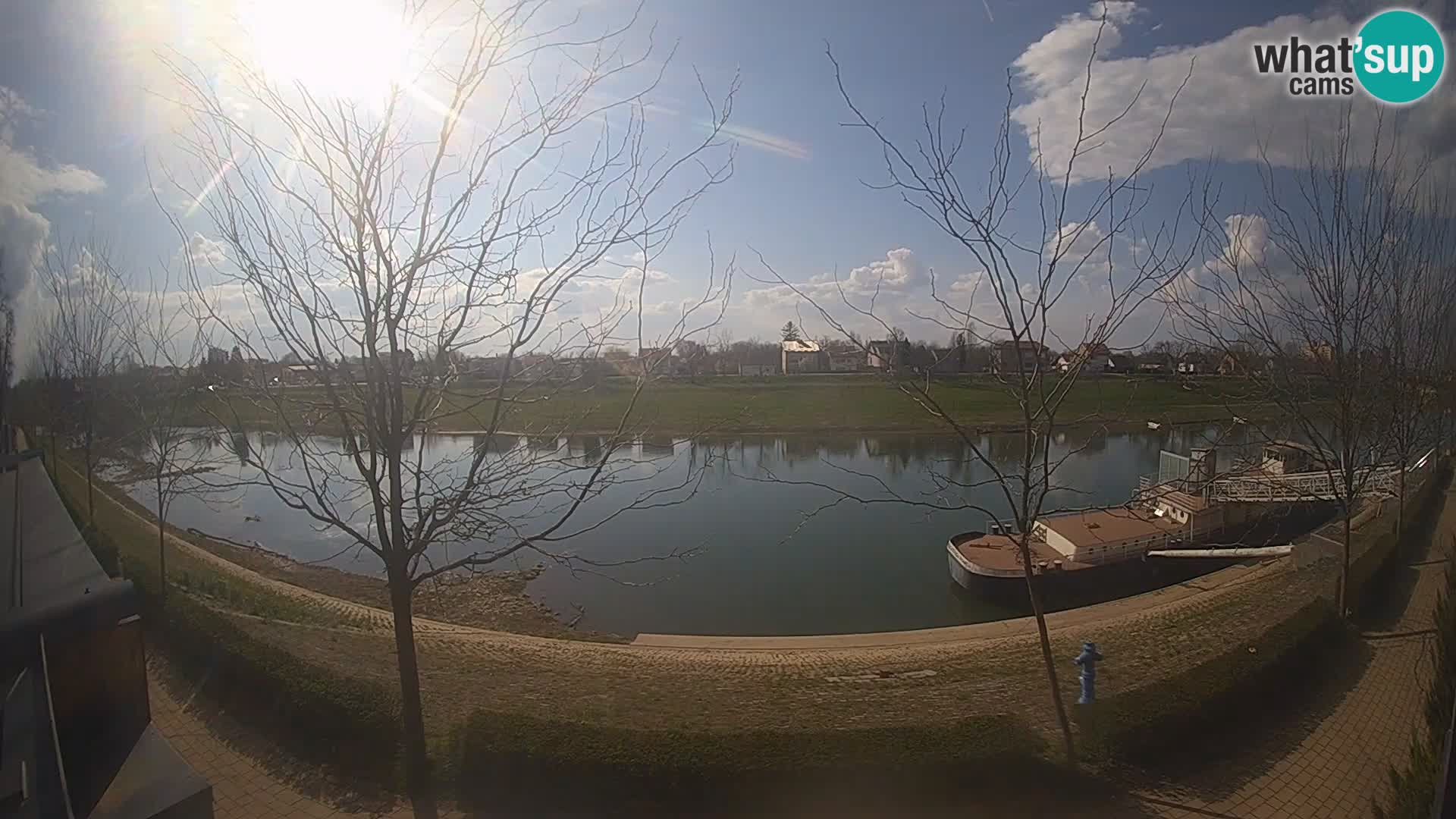 Sisak live webcam Kolpa river view – Croatia