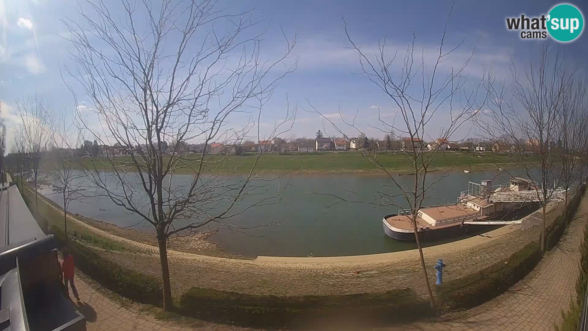Sisak Live-Webcam Blick auf den Fluss Kolpa – Kroatien