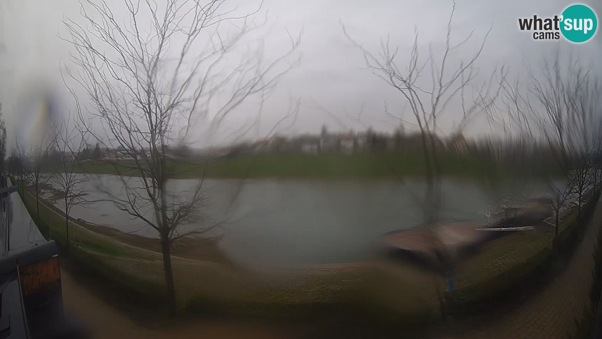 Sisak live webcam – vista sul fiume Kolpa – Croazia