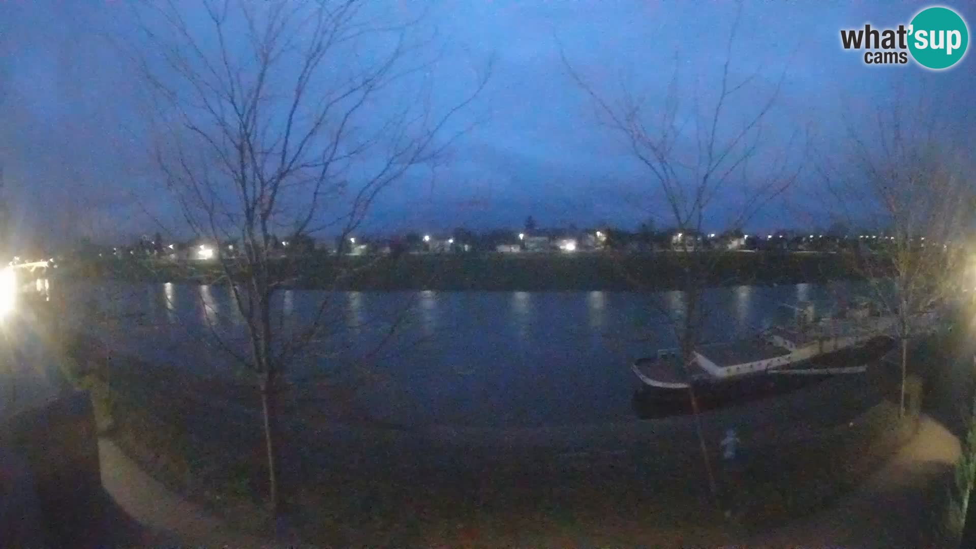 Sisak live webcam – vista sul fiume Kolpa – Croazia