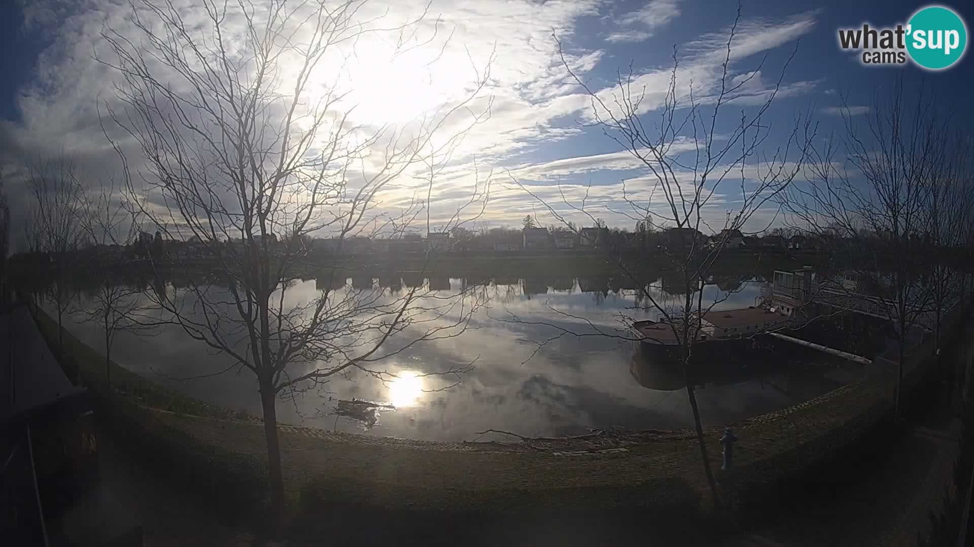 Sisak live webcam Kolpa river view – Croatia