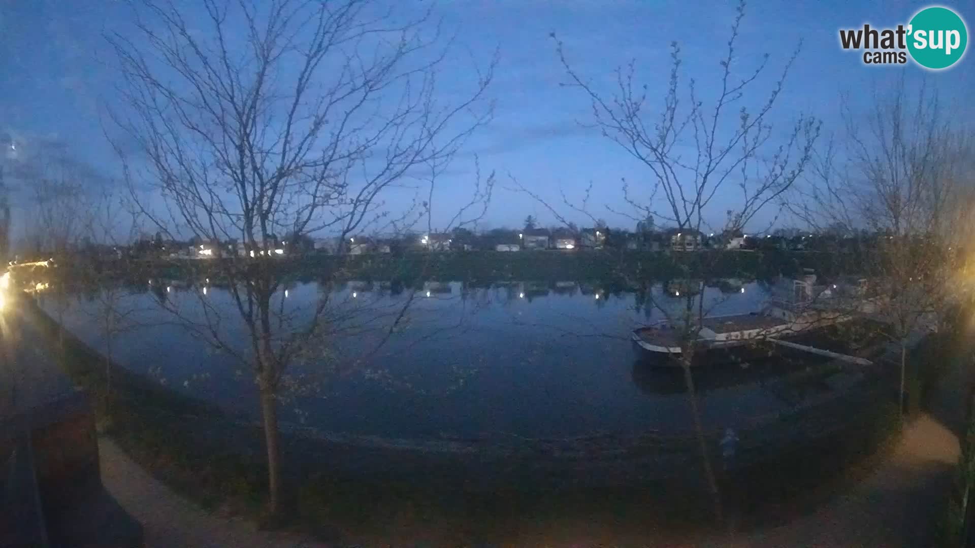 Sisak live webcam Kolpa river view – Croatia