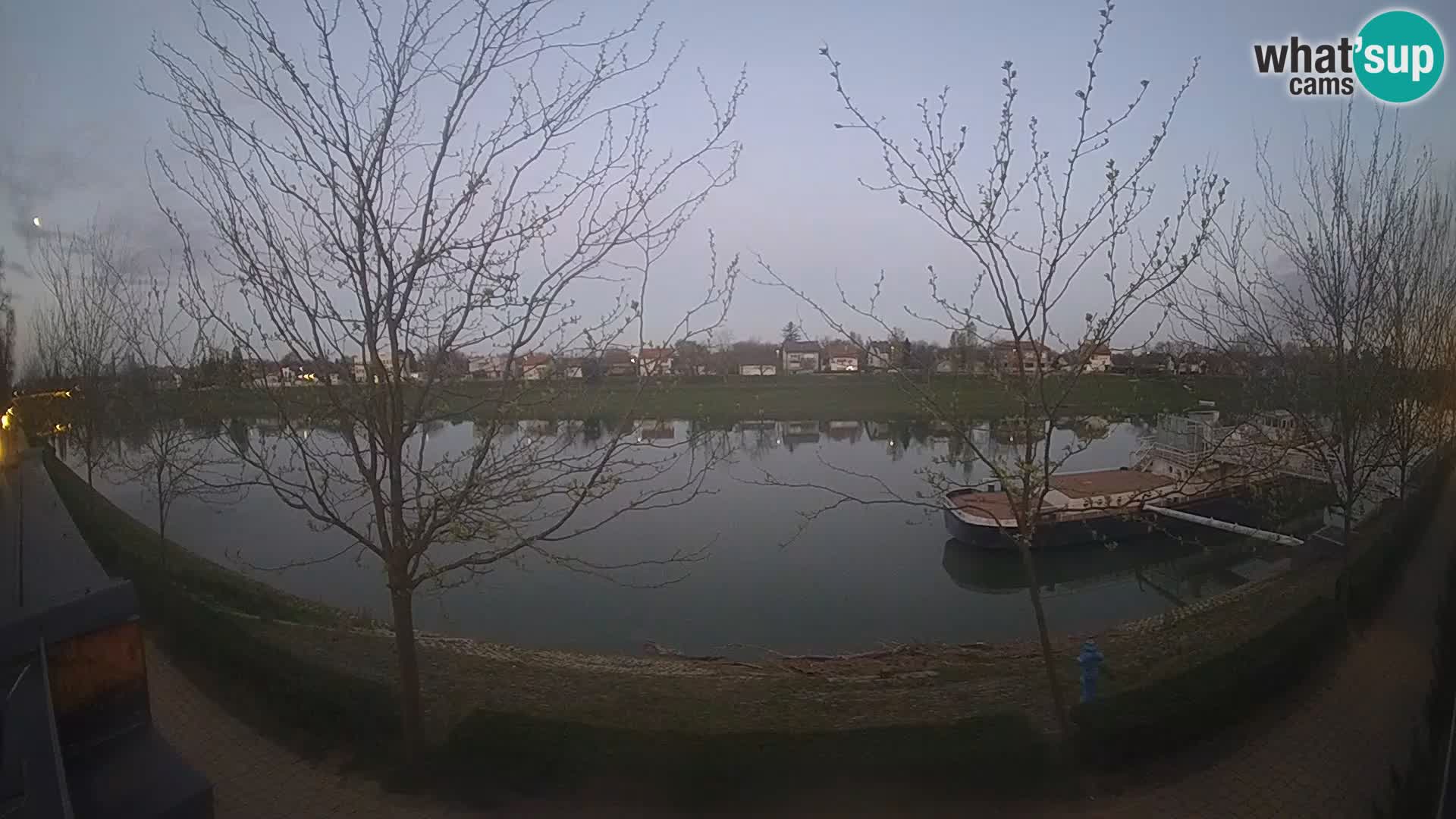 Sisak Live-Webcam Blick auf den Fluss Kolpa – Kroatien