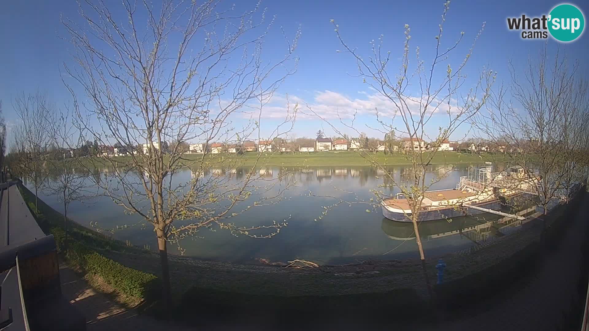 Sisak webcam en vivo Kolpa river view – Croacia