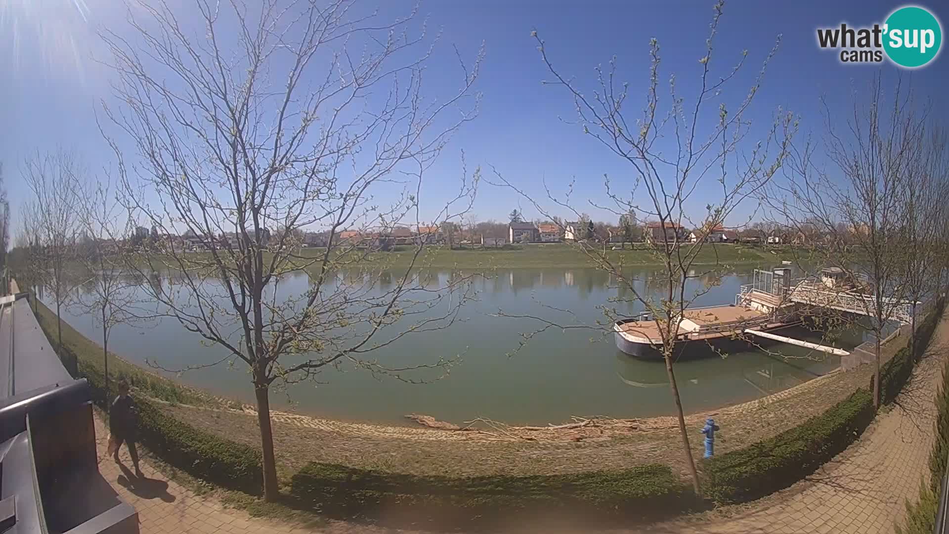 Sisak live webcam Kolpa river view – Croatia