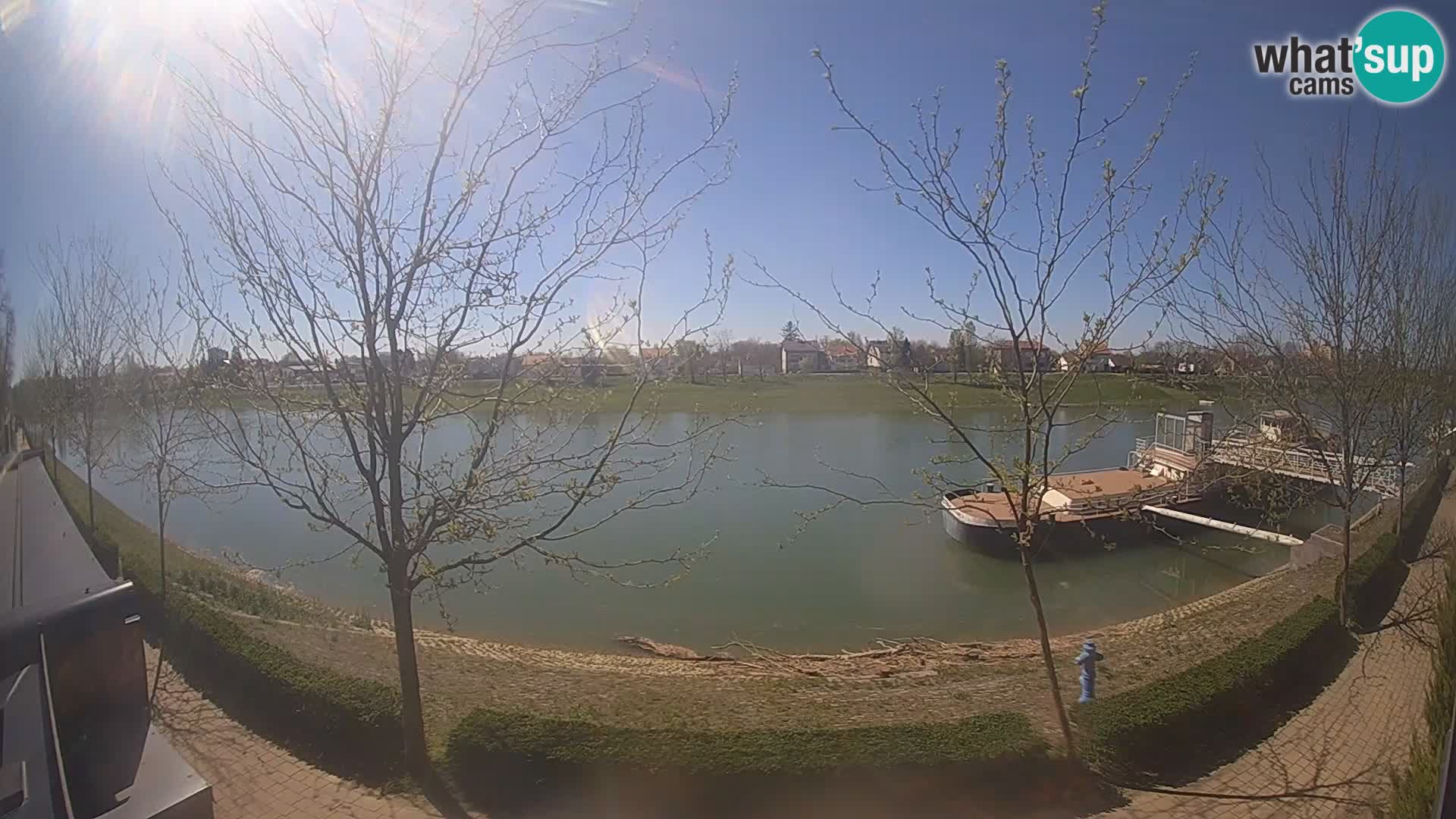 Sisak live webcam Kolpa river view – Croatia