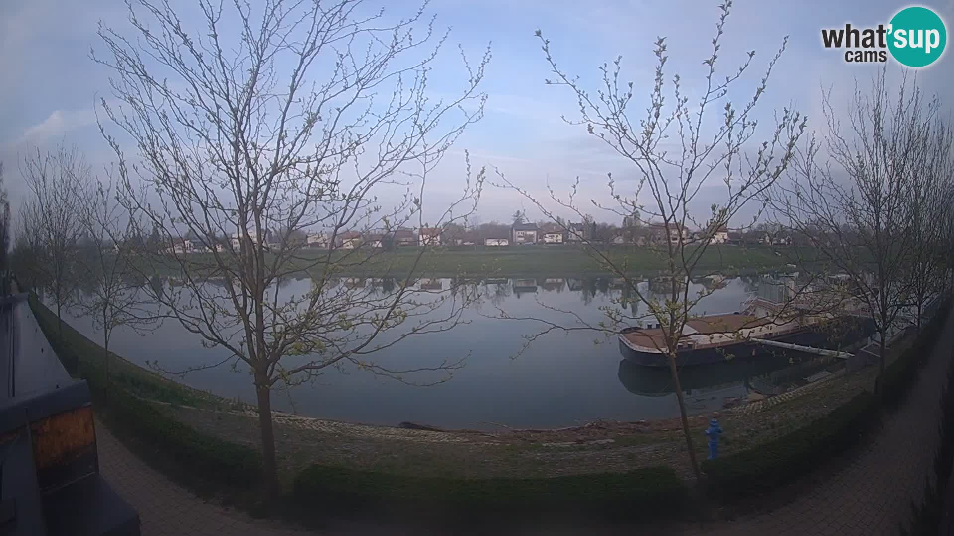 Sisak webcam en direct – vue sur la rivière Kolpa – Croatie