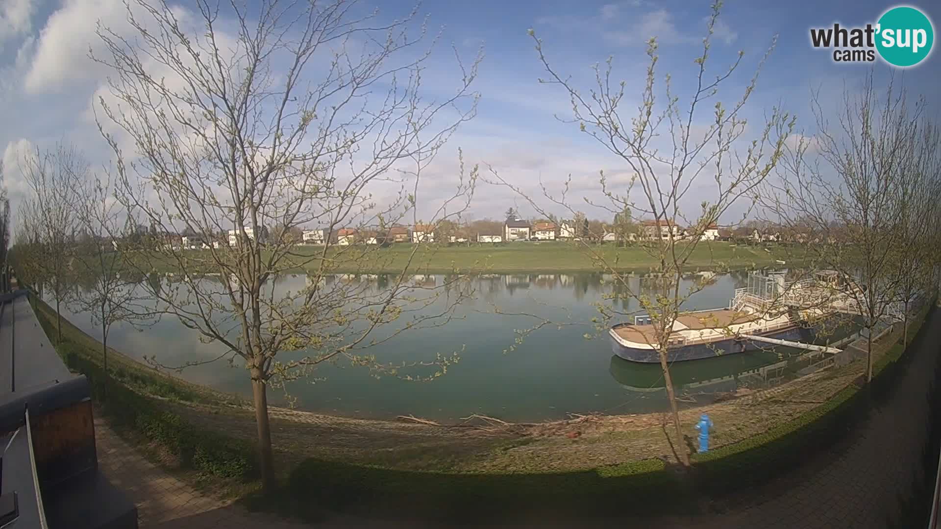 Sisak live webcam pogled na reku Kolpu