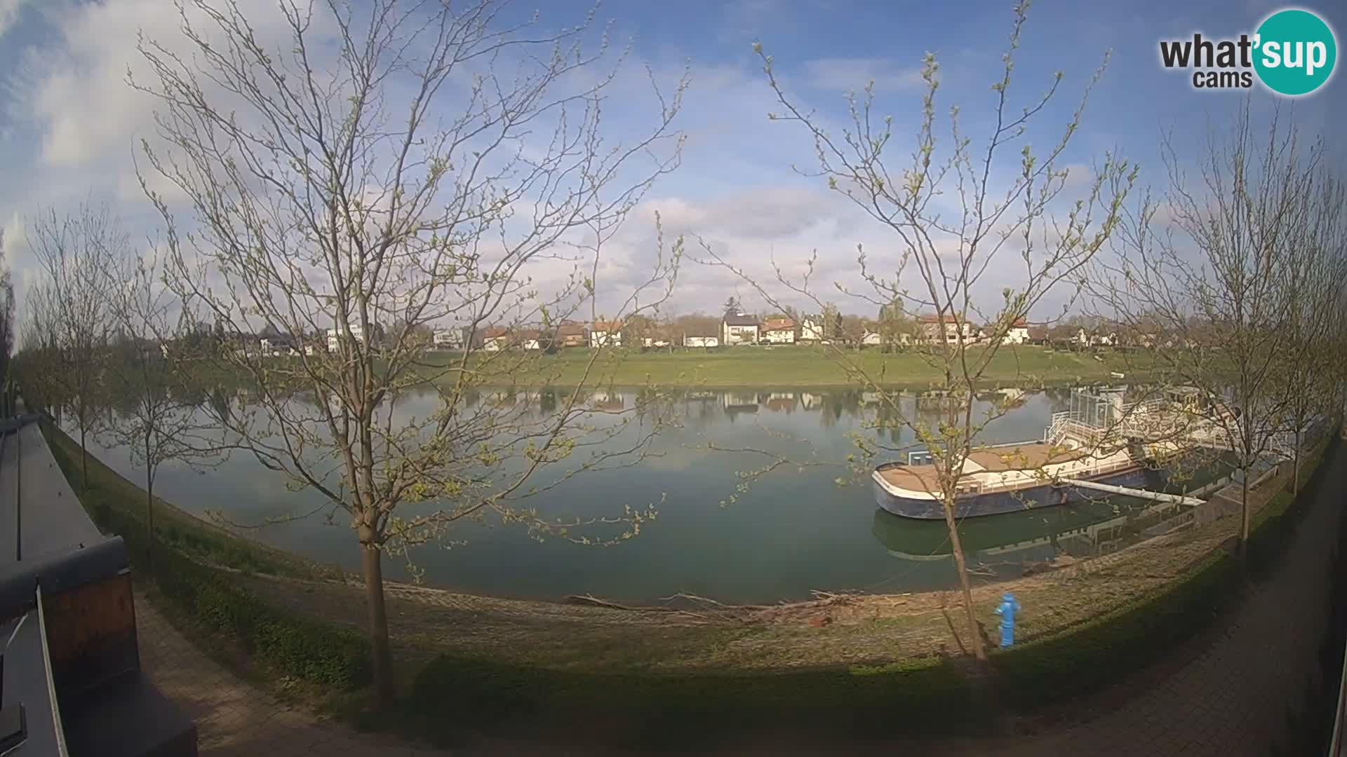 Sisak webcam en direct – vue sur la rivière Kolpa – Croatie