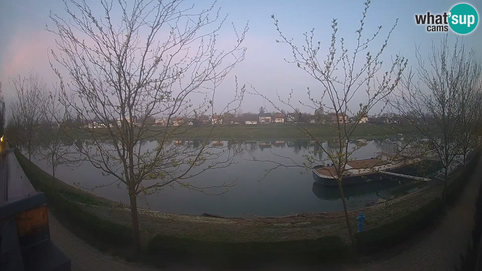 Sisak live webcam – vista sul fiume Kolpa – Croazia