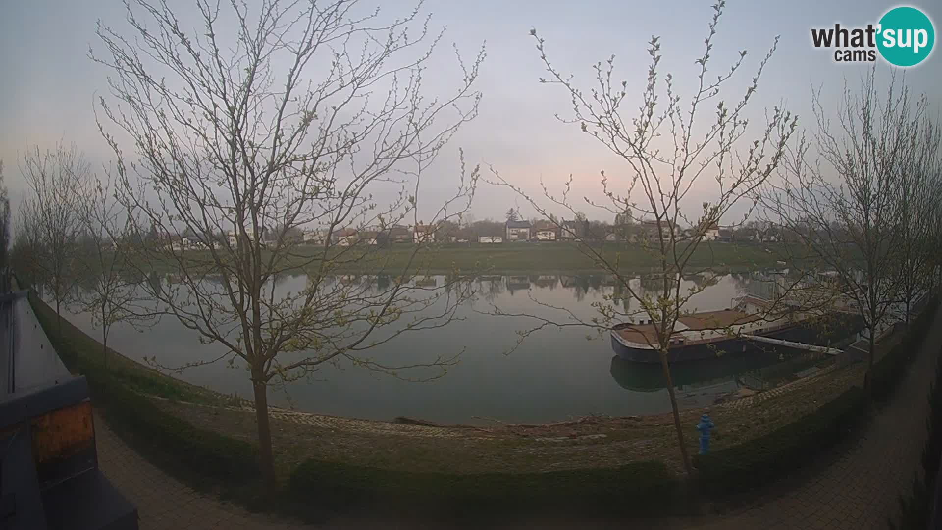 Sisak live webcam – vista sul fiume Kolpa – Croazia