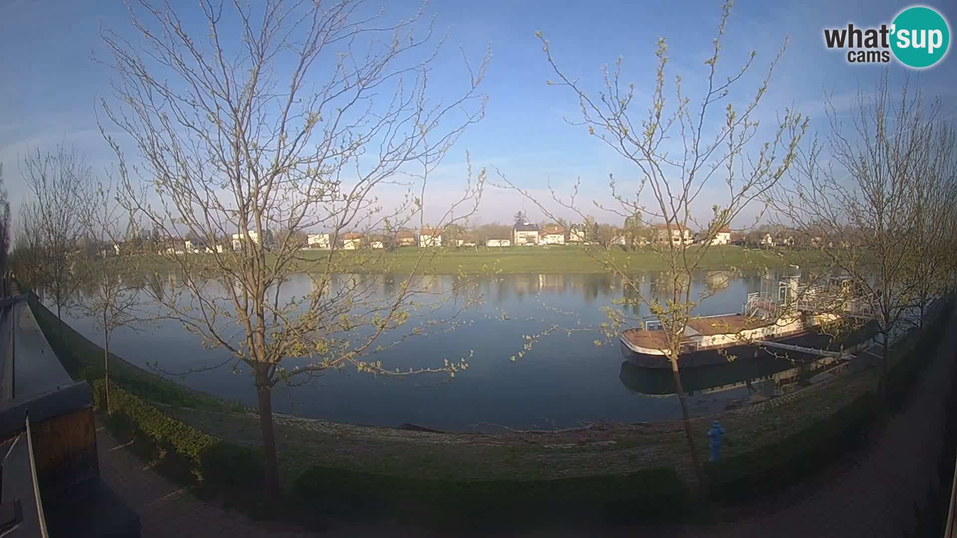 Sisak live webcam pogled na reku Kolpu