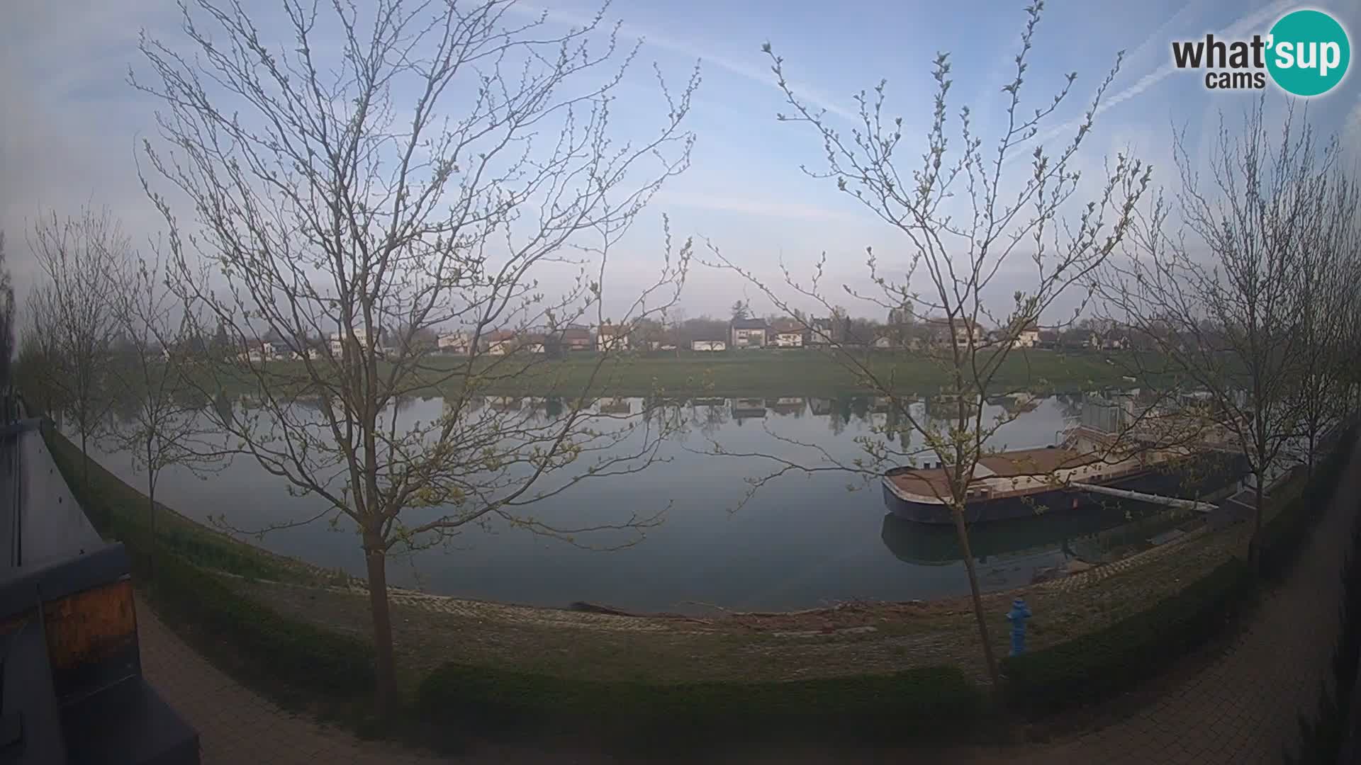 Sisak Live-Webcam Blick auf den Fluss Kolpa – Kroatien