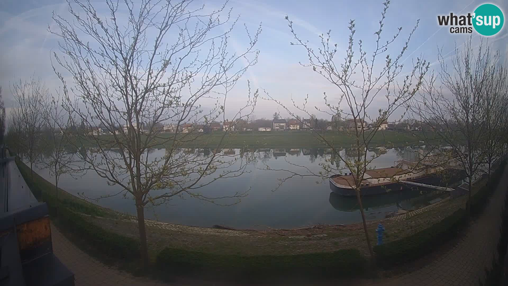 Sisak live webcam Kolpa river view – Croatia