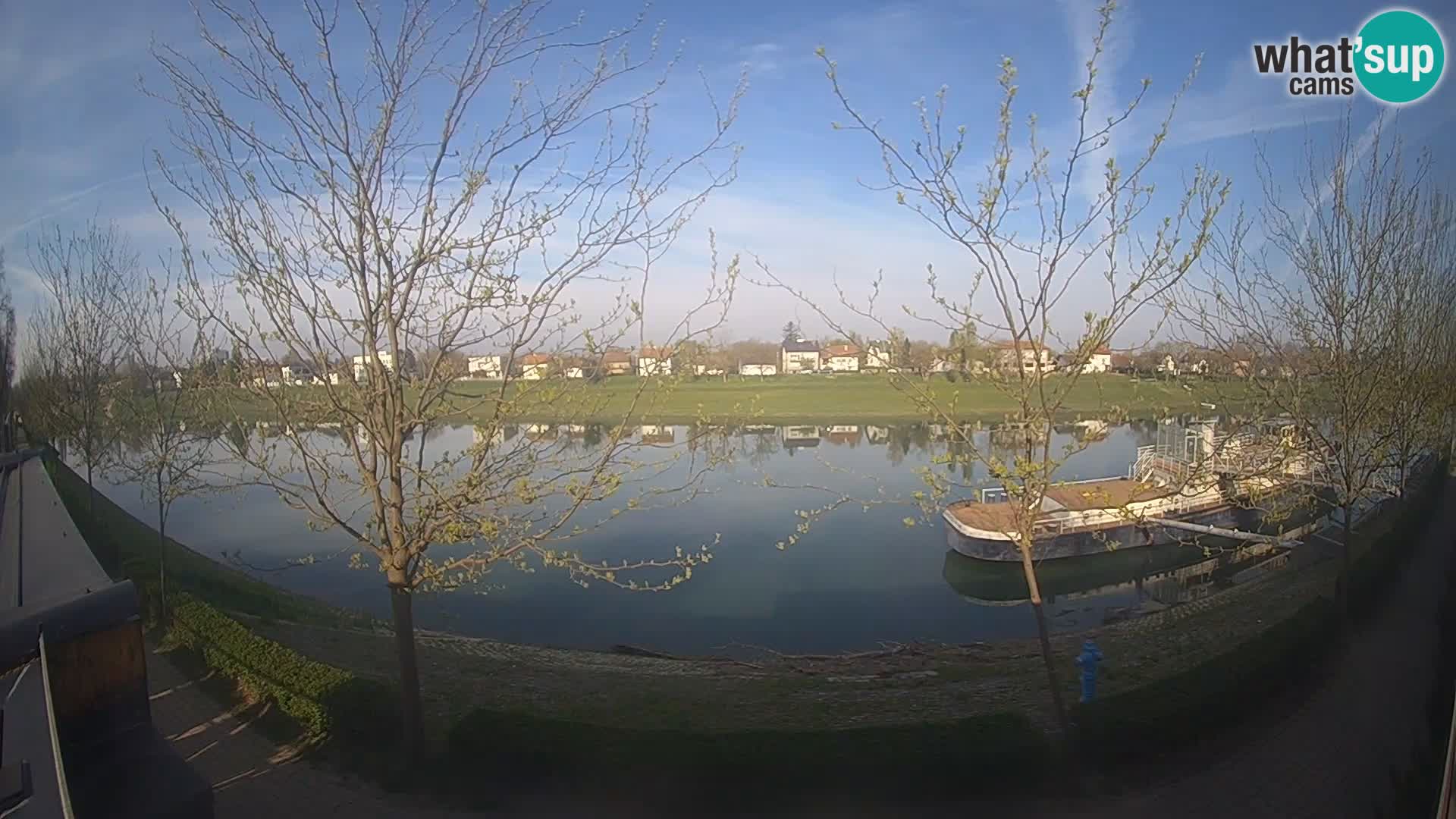 Sisak live webcam – vista sul fiume Kolpa – Croazia